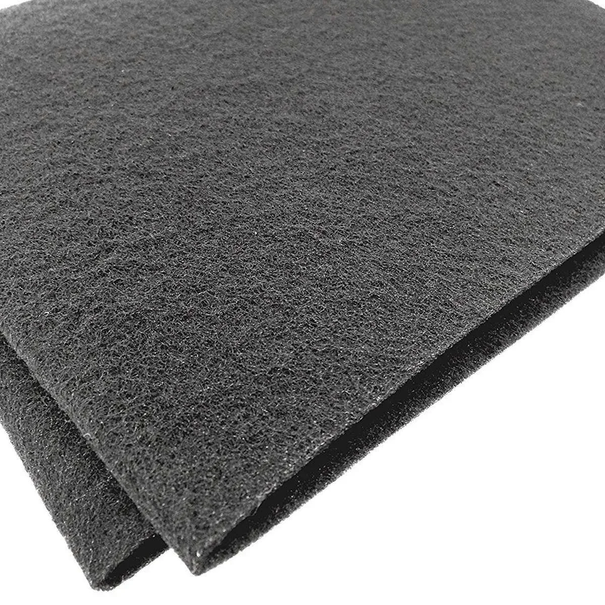 1PC 57X47cm Black Cooker Hood Extractor Activated Carbon Filter Cotton For Smoke Exhaust Ventilator Home Kitchen Range Hood