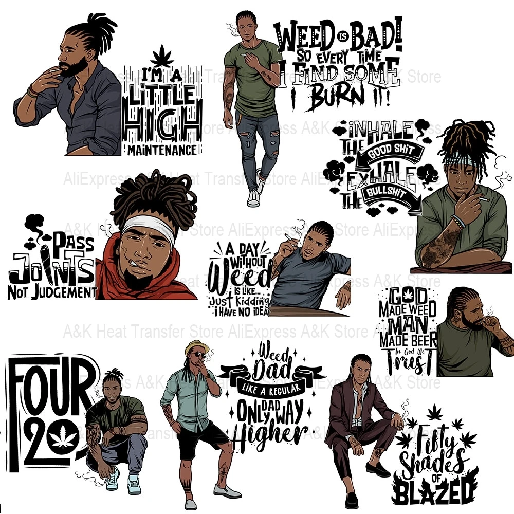 Black Man Iron-On T…