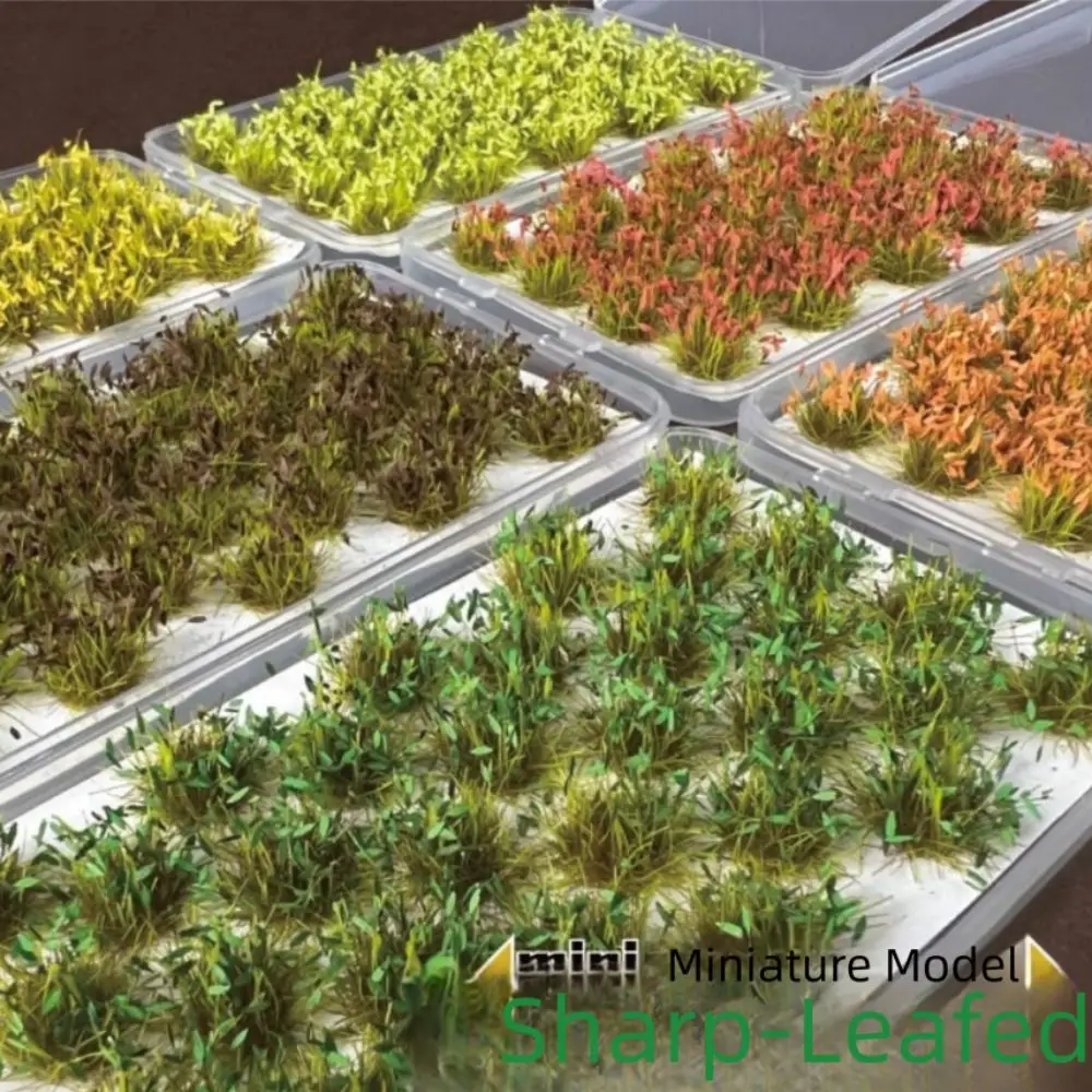 

Sharp Leafed Grass Clusters Model Simulation Artificial Grass Miniature Grass Bushes Model Making Railway Train