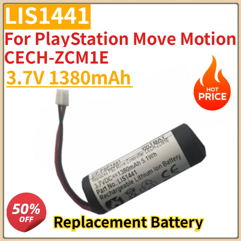 

3.7V 1380mAh 650mAh LIS1441 LIS1442 Battery for Sony CECH-ZCM1E CECH-ZCM1U CECH-ZCS1E Playstation 3 PS3 Move Motion Controller