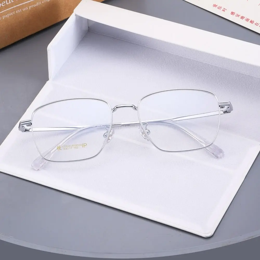 

Fashion Square Glasses Anti-Blue Light Ultra Light Glasses Frame Reading Mirror Plane Mirror