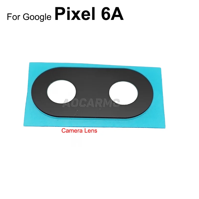 Aocarmo For Google Pixel 6A Rear Camera Lens Glass Back Lens Plastic Panel Cover Cover Replacement Parts