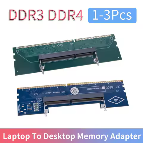 1-3Pcs DDR3 DDR4 SO-DIMM To PC DIMM Card Laptop To Desktop Memory Adapter Cards Memory RAM Connector Notebook To PC Computer