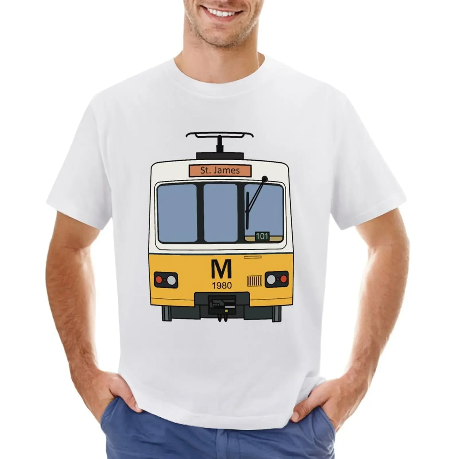 Tyne and Wear Metro ( T-shirt sports fans quick-drying tops t shirts for men cotton