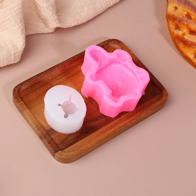 1Pc Cute Turtle Shaped Silicone Mold Ocean Themed Reusable Turtle Resin Epoxy Mould Mousse Chocolate Cake Baking Mold