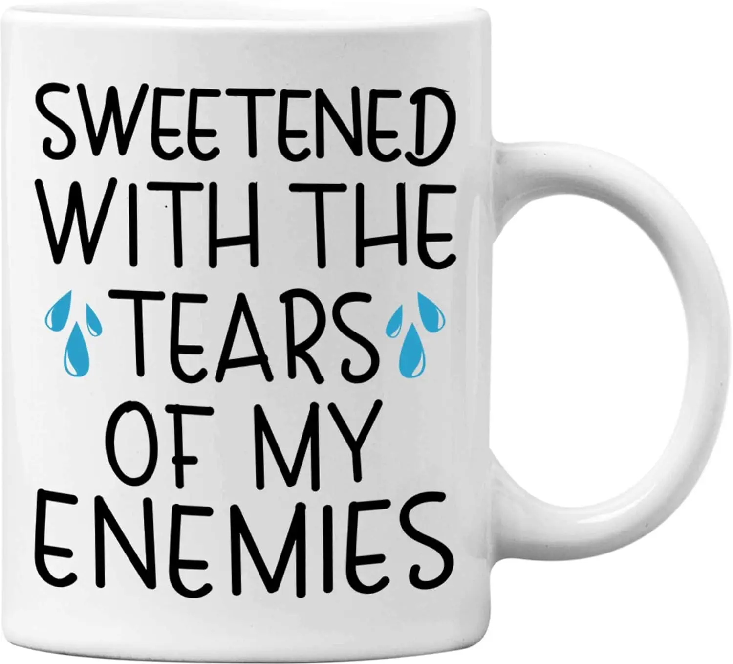Кофейные кружки с надписью «подсластить слезами моих врагов»