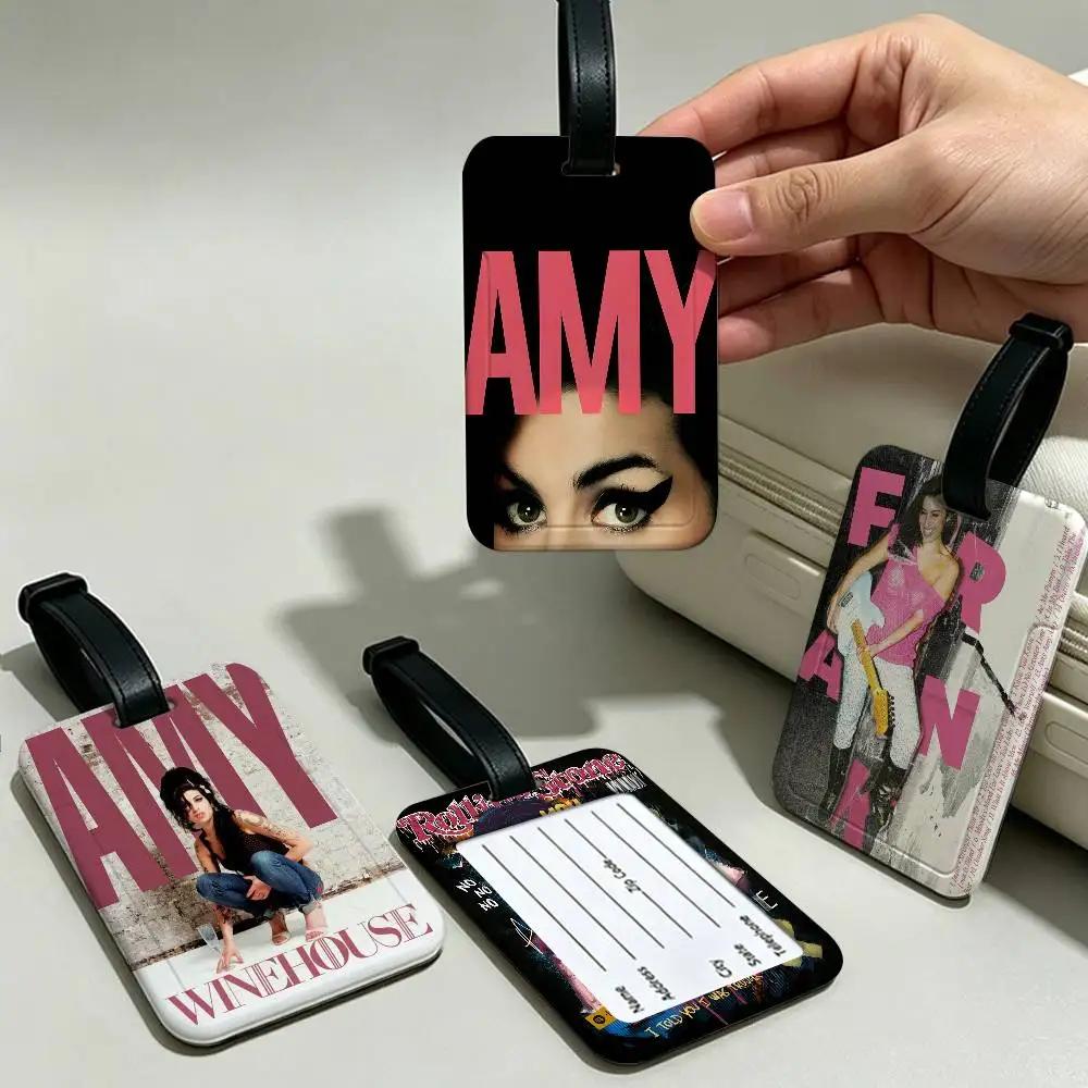 Singer A-Amy-S Lightweight Anti lost PVC Luggage Tag Removable Info Card Sleeve Backpack Travel Accessory