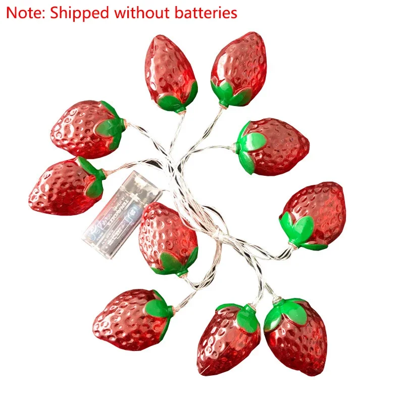 3M 20LED Strawberry Fruit Light String Lights Battery Powered Fairy Lantern Decorative String Lamp for Wedding Holiday Party