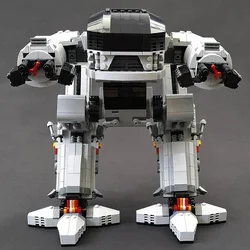 UCS scale ED-209 Robot Mecha from Robocops,Mechanical Battle Arms Movie Figure Model Building Bricks Toys Suit for Collection