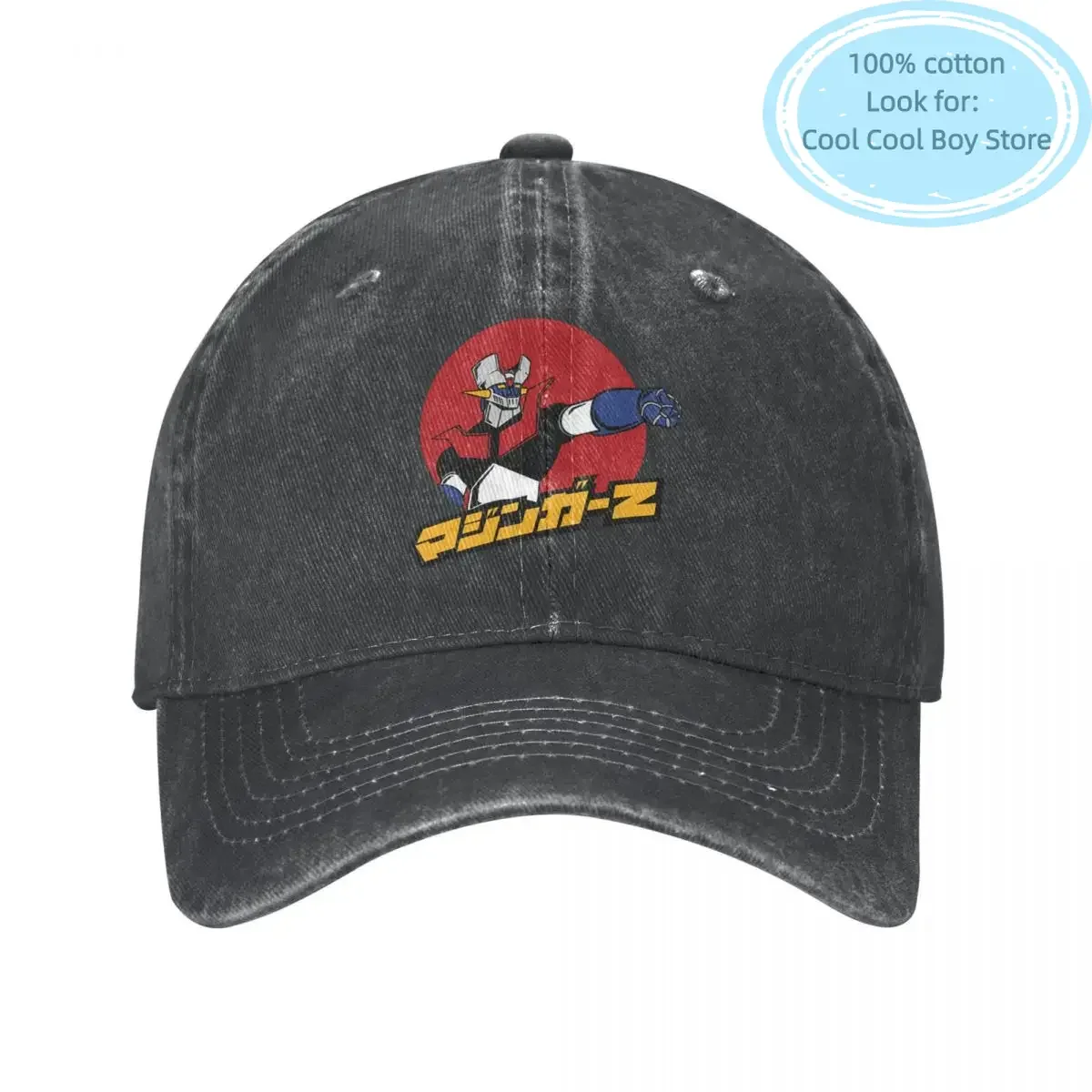 Mazinger Z Wash Ponytail Baseball Cap Snapback Cowboy Hats Bone Homme Goldorak Grendizer Actarus Cap Spring Autumn Casquette