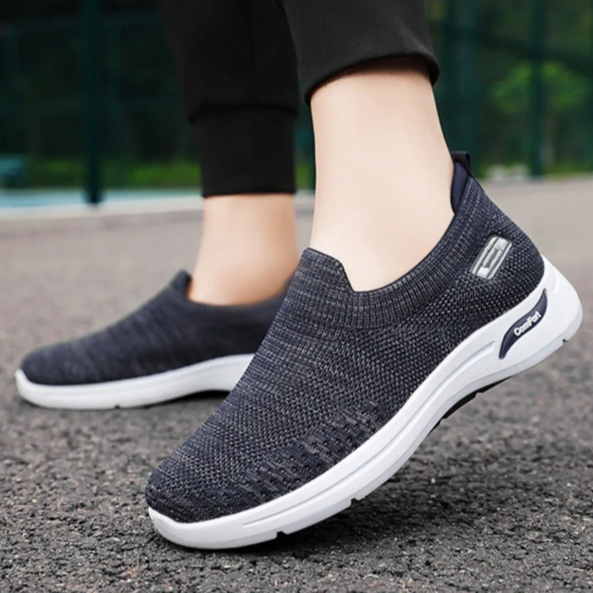 

Men's Breathable Loafers - Lightweight Comfortable Casual Walking Shoes, Versatile Plus Size Couple Style Sneakers All Seasons