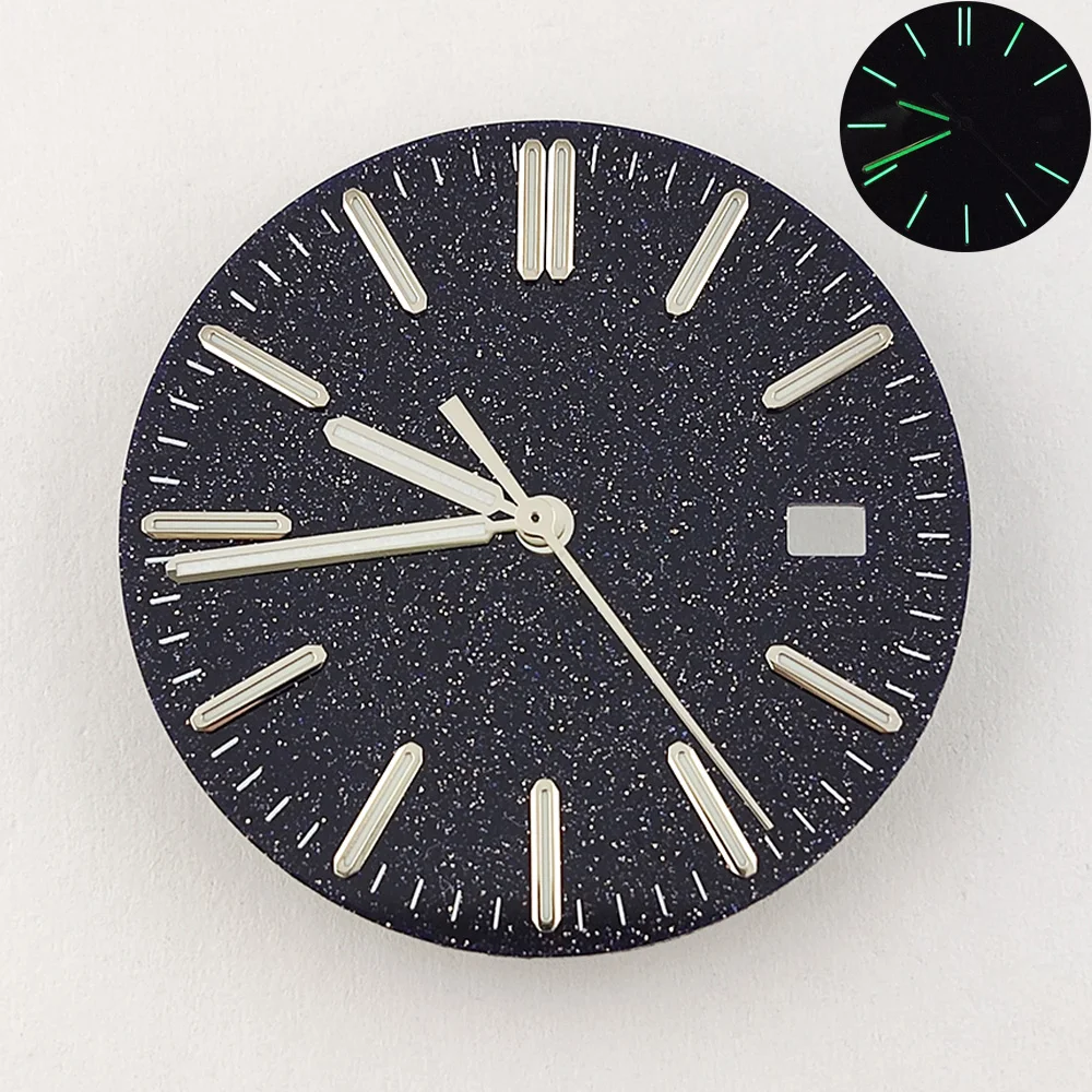 

31.8mm Dial NH35 Dial High Quality Starry Sky Dial Glossy Dial Luminous NH36 Dial With Hands Watch Parts Fits NH35/NH36 Movement