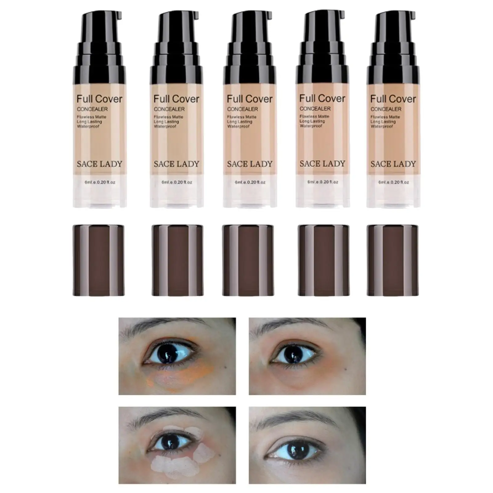 Paleta do konturowania i korekcyjnego makijażu z efektem soft matte, wodoodporny korektor do okolic oczu i niedoskonałości skóry.