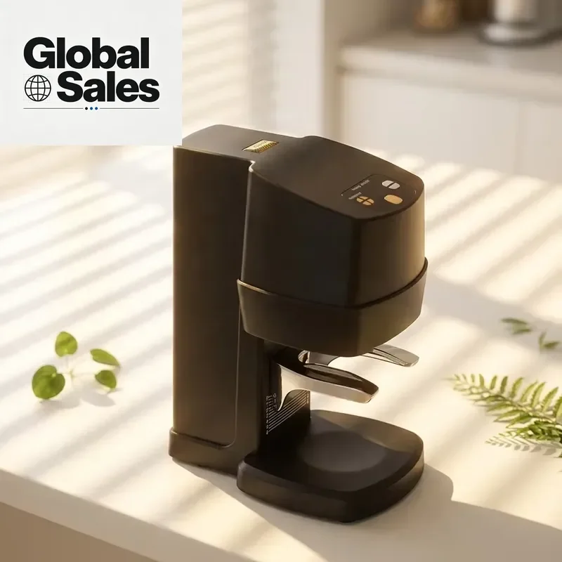 Automatic Coffee Tamper Machine, Electric Espresso Tamper with Consistent 30lb Pressure Commercial Grade for Cafe & Home Use
