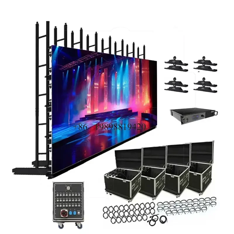Wmwmnu for 500x500mm Indoor Outdoor P2.6 P2.9 P3.91 Stage Background Led Video Wall Rental LED Display customized product
