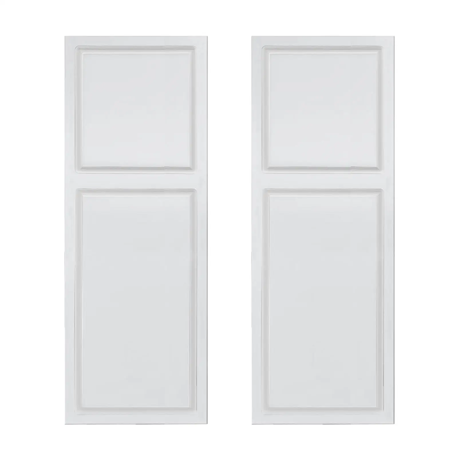 Cottage-deur met 2 panelen, dik, 72 inch. x 84 inch. MDF Witte Schuur