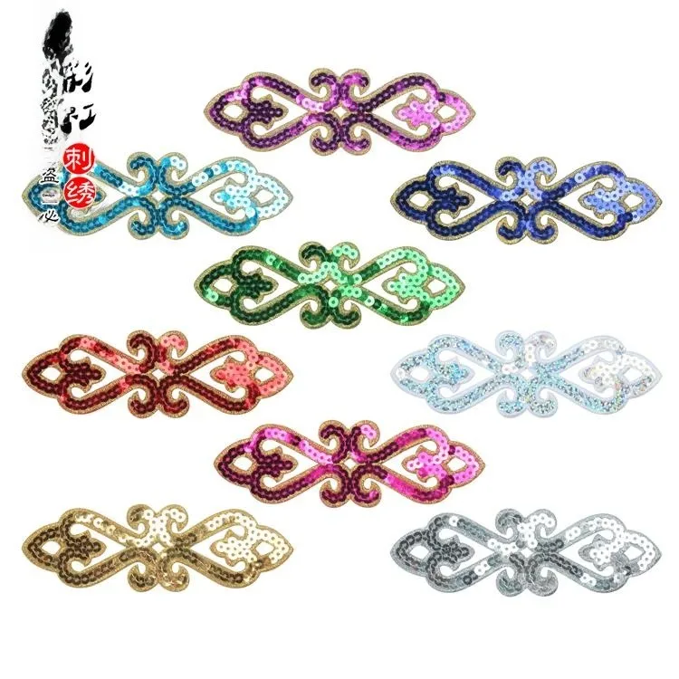 

Тканевые нашивки с пайетками и вышивкой в виде облаков, декоративные, для пришивания, для танцевальных костюмов, аксессуары для шитья своими руками