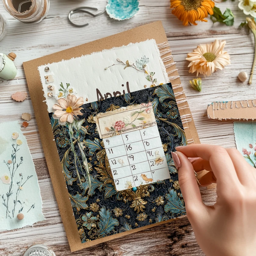 Paquete de 36 hojas de papel para álbum de recortes de 6 "x 6": impresiones botánicas de acuarela para álbumes de recortes, origami, diario basura y tarjetas DIY.