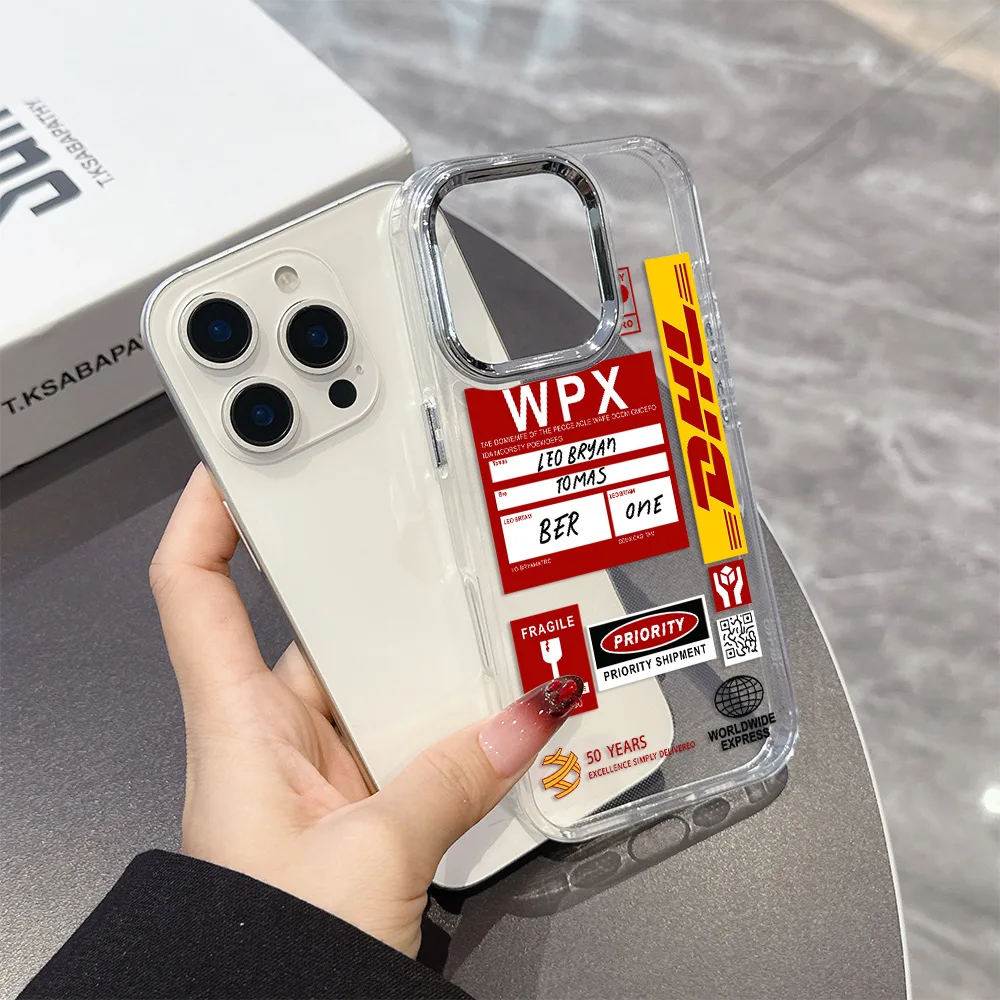 حار الباركود التسمية D-DHL جراب هاتف ل Xiaomi Mi 15 14T 14 12T 11T 11 لايت Poco X7 X6 F5 F6 X5 X4 X3 GT Pro 4G 5G غطاء ناعم