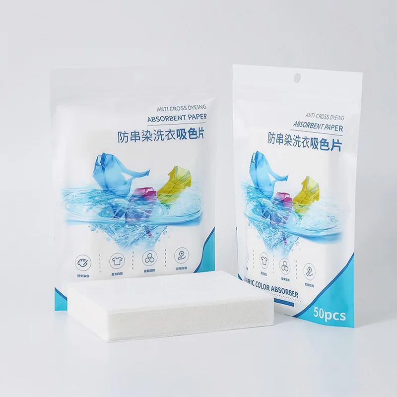 Color Absorbing Paper For Washing Machine Colour Catcher Sheet Anti Cloth Dyed Leaves Laundry Color Run Remove Sheet In Washing