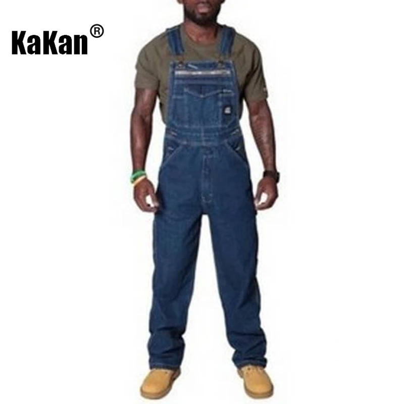 

Kakan - Europe and the United States new backpack jeans jeans men's, casual age reduction loose long jeans K54-2930