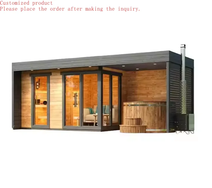 

Customization.Newly Design 2025 Traditional Style Steam Sauna Outdoor Sauna Room
