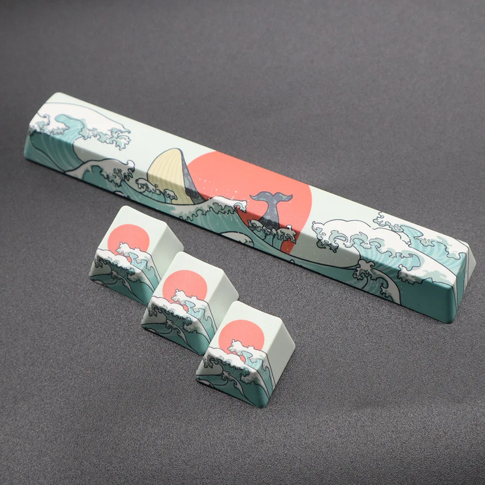 Color PBT material coral sea jade cinnamon dog Pacha dog pink sublimation ESC supplementary keycap mechanical keyboard cap