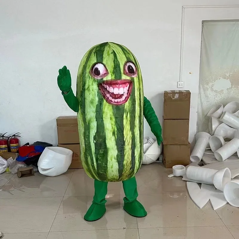 Melancia Fruit Mascot Costume Suit, Tamanho livre do vestido extravagante, Roupa do partido do caráter dos desenhos animados, Roupas publicitárias