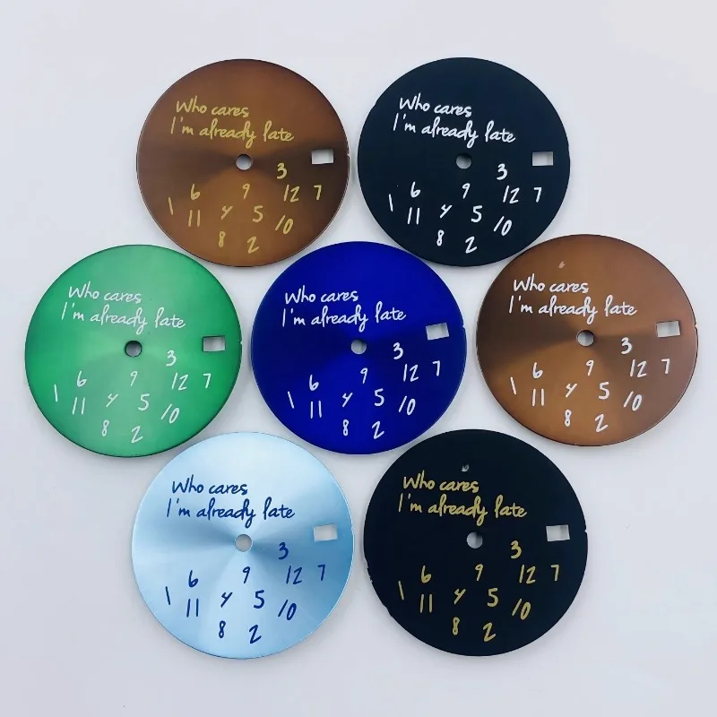 Watch Modified Accessories 28.5MM New Log Modified DIY Dial Sun Pattern Literally Suitable for NH35/36 Movement