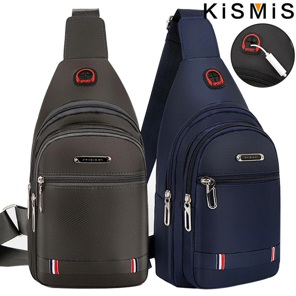 KISMIS Oxford Cloth Trendy Leisure Sports Small Backpack One Shoulder Messenger Bag Chest Bag Shoulder Bag Crossbody