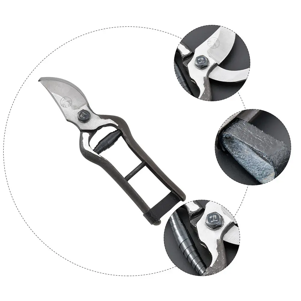 

Heavy Duty Pruning Shears Steel Garden Hand Pruner Tree Trimming Tool for Fruit Branches Durable Strong Professional Gardening