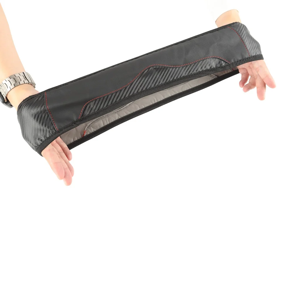 Auto 37-38,5 cm Lenkrad Abdeckung Atmungsaktive Anti Slip PU Leder Lenkung Abdeckungen Geeignet Auto Dekoration Carbon Faser – Detail 2