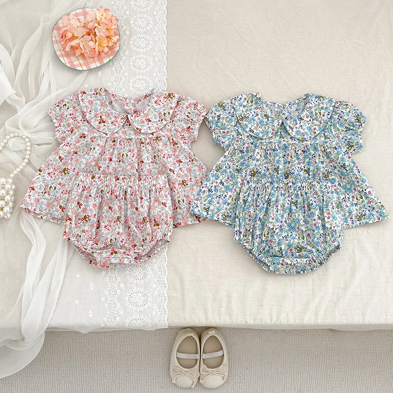 الصيف طفل الفتيات مجموعات قصيرة الأكمام زهرة نقية تي شيرت + PP السراويل دعوى الحلو طفل الفتيات ملابس الرضع طفل الفتيات ملابس رسمية