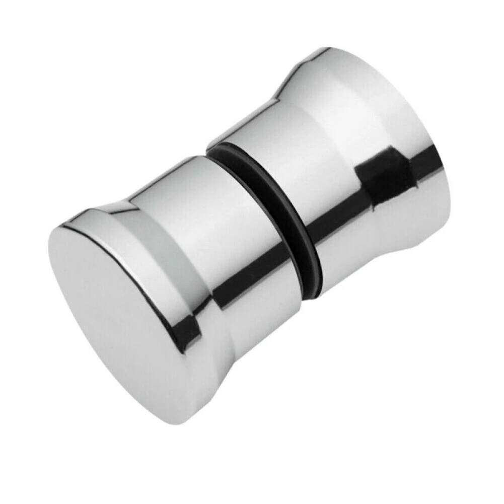 1pcs ABS Replacement Handle Shower Door Knob Bathroom Chrome Plastic Spare Parts Silver Bathroom Fixture