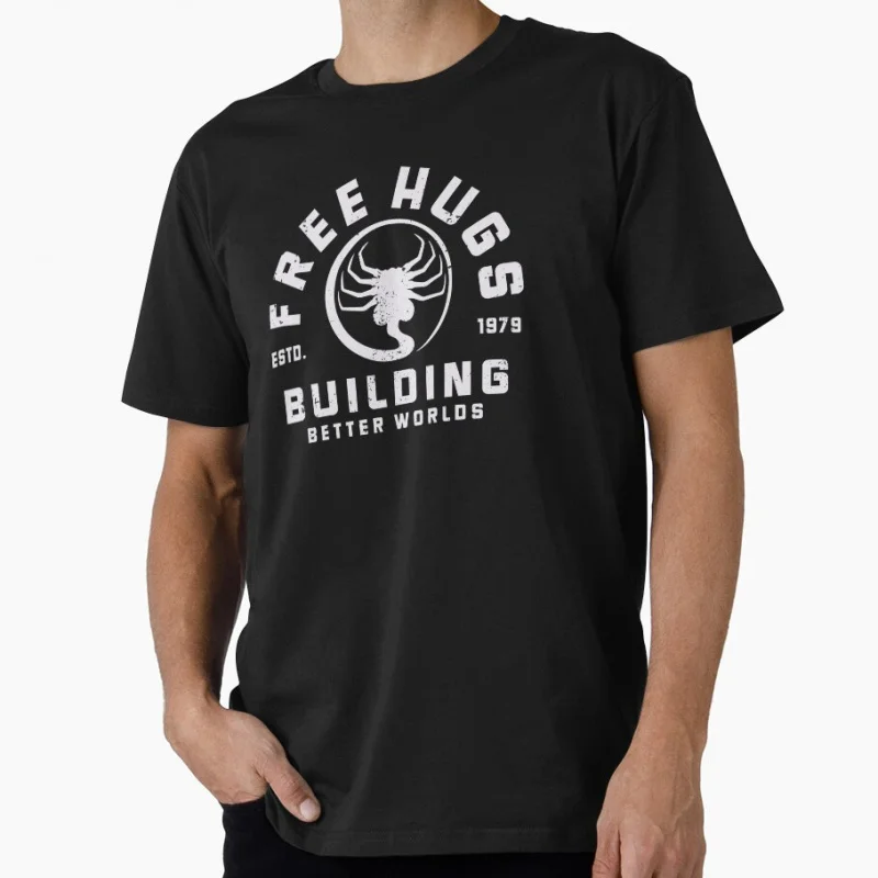 

Slobbery Hug 80s retro Horro movie Alien Hells warrior Ripley Sacry Space Monster hunter Xenomorph Gift T-shirt Large size Tops