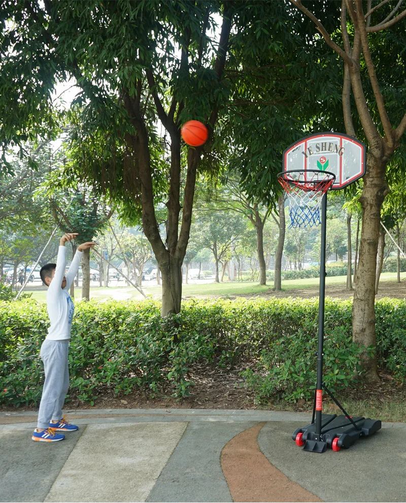 

Пластиковая портативная подвижная регулируемая баскетбольная подставка для улицы и помещения