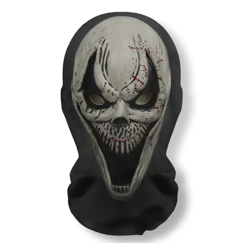 Halloween Geist Gesicht Schädel 3D Maske Sturmhaube Vollgesicht Elastische Mesh Atmungsaktive Sonnencreme Headcovers Lustige Party Cosplay Requisiten