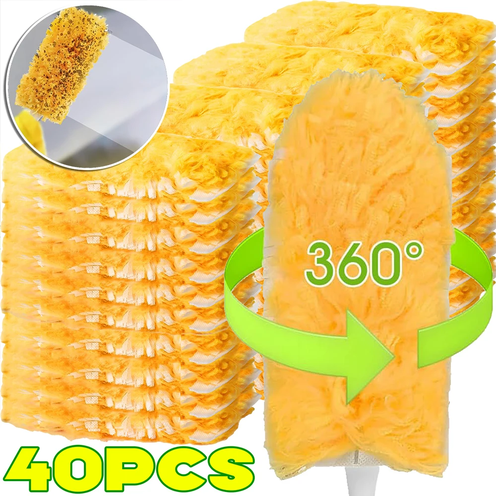 360° Dusting Brush Head Electrostatic Precipitator Cleaning Spider Web Super Efficient Duster Kit Multi Surface Refills Supplies