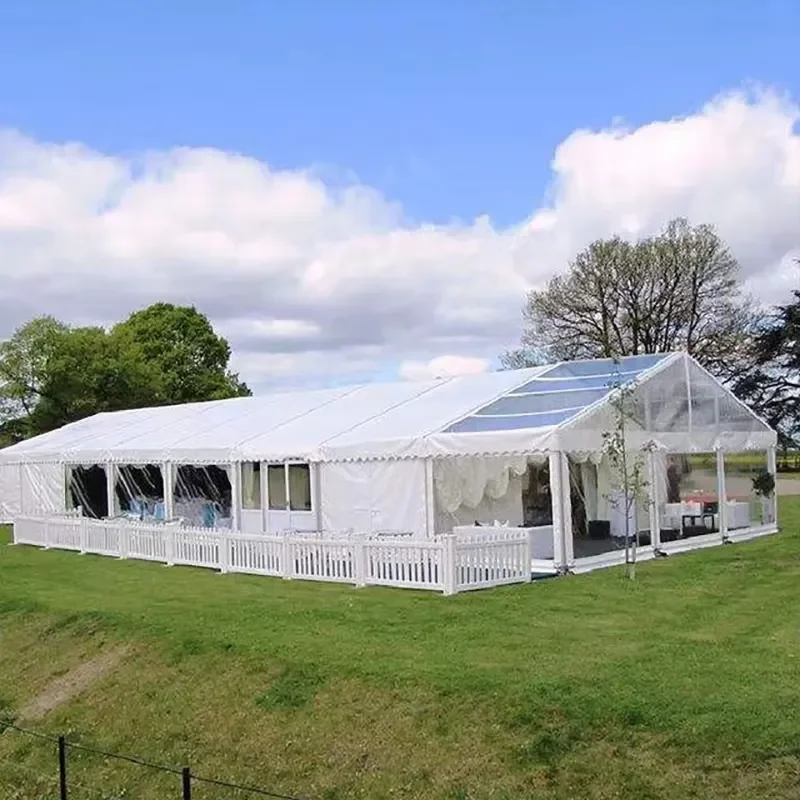 Custom Tents for Events Outdoor Clear Wedding 18X8 Mts Foldable Outdoor Event Arch Tent Heavy Drapes Event Tent