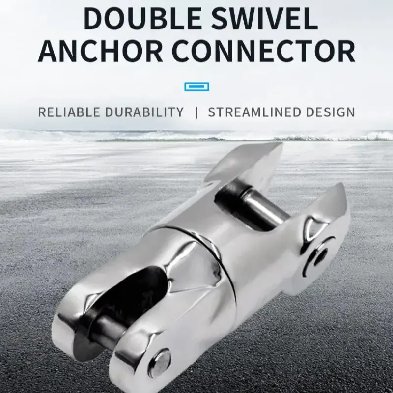 

Heavy Stainless Steel 316 Boats Anchor Chain Swivel Connector Marine Boat for 6-8mm Chain Rotation Connector