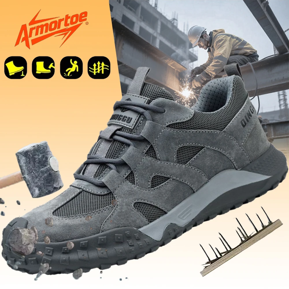 

ArmorToe Men's Insulated Safety Shoes Breathable All-Season Anti-Impact Puncture Abrasion Resistant #Armor2741