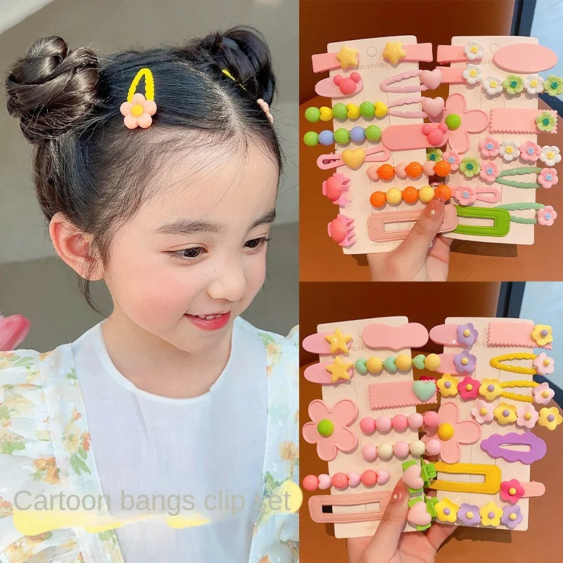 Candy Color Hairpin Girl Hair Accessoires Side Clip Baby Hair Barrette Broken Hair Clips Children Hair Bows Ornament