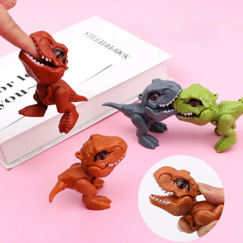 Mini Dinosaur Model Kids Toys Body Joint Movable Animals T-rex Desktop Decoration Cute Dinosaur Figures Toy