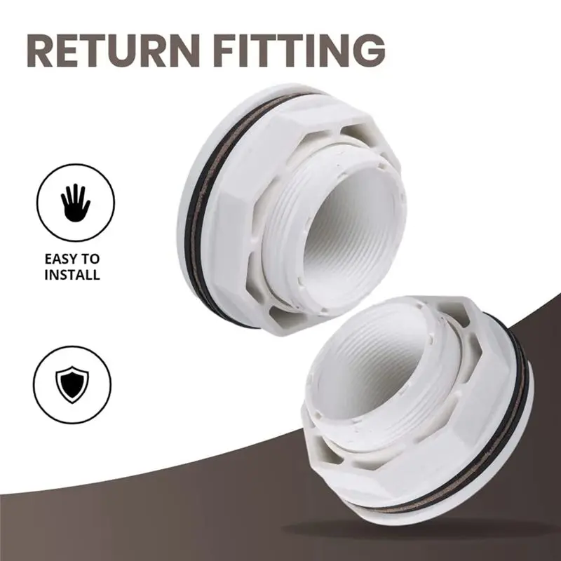 【Supernew】SP1023 White Nozzle Interface With Locknut And Gasket For Hayward With 3/4Inch Directional Flow Eyeball Inlet