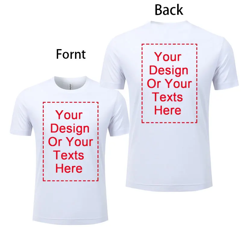 

Men's personalized custom quick drying T-shirt, customized sports shirt, let your design logo text, men and women's gift T-shirt