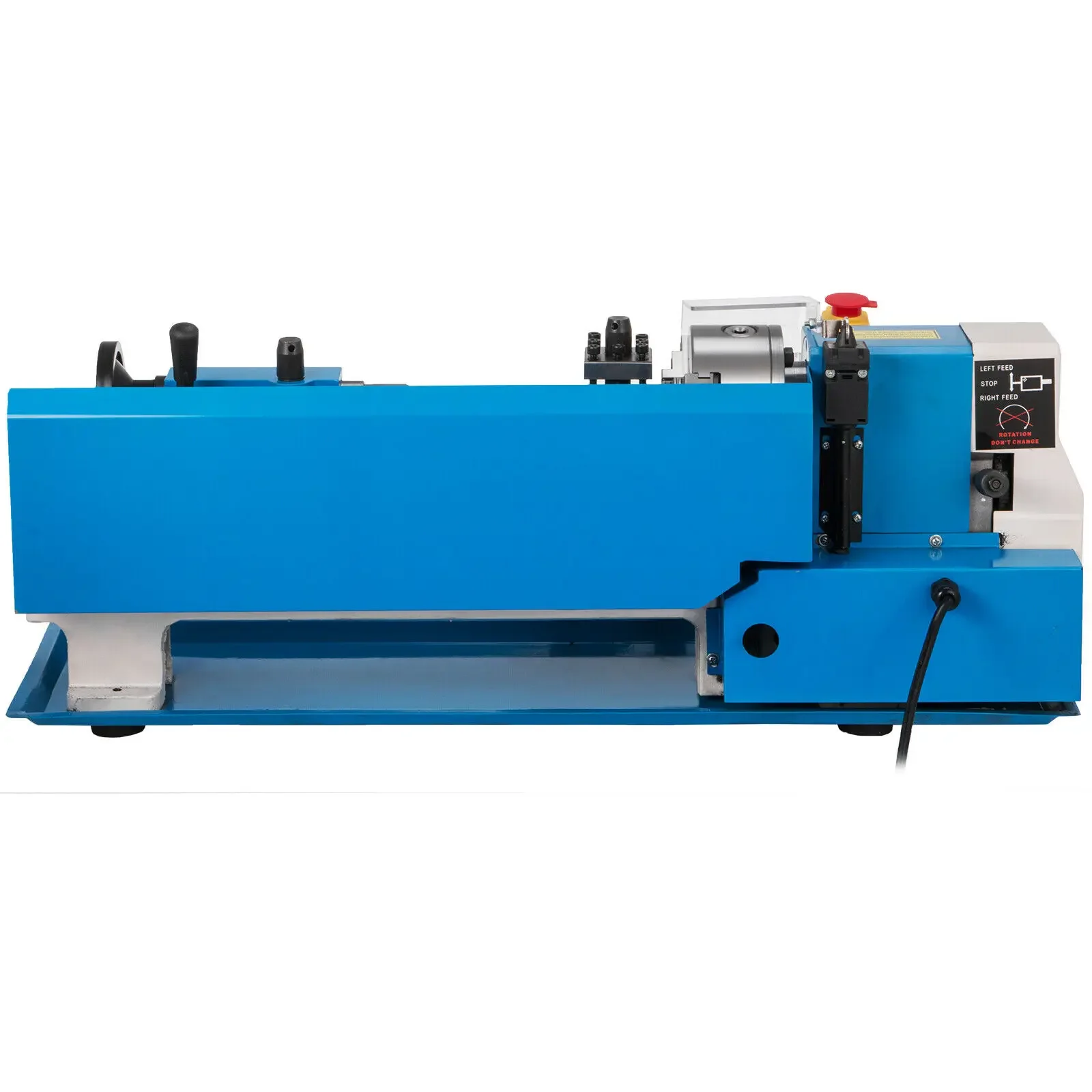0-2500 RPM Variable Speed Mini Metal Lathe with 4 / 3-jaw Chuck Bench Top Metal Lathe