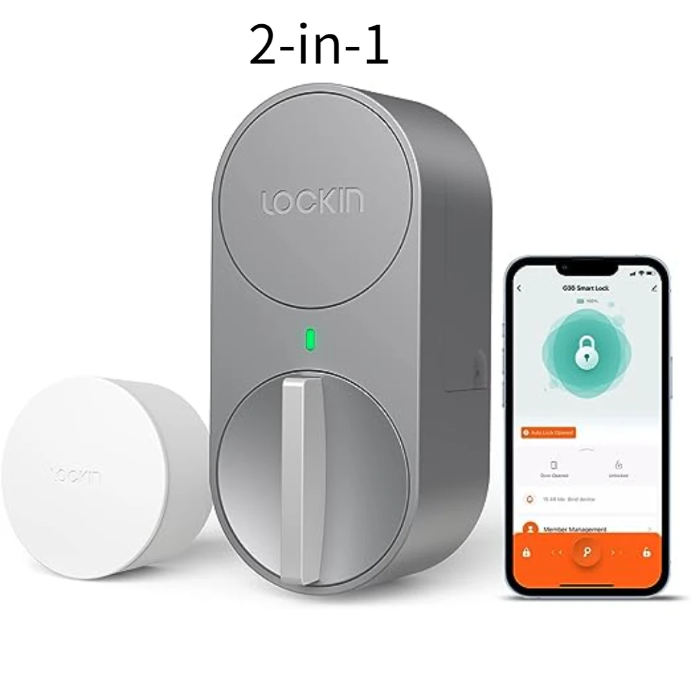 Lockin G30 Smart Door Lock DIY Keyless Entry Tuya App WiFi, Bluetooth Fingerprint Password Lock Compatible with Alexa Google