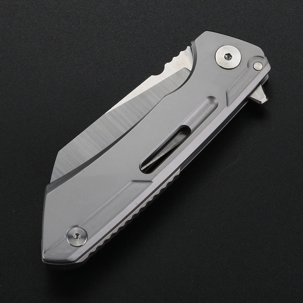 Outdoor folding knife, self-protection knife, all steel, high hardness stainless steel folding knife, carrying small knife