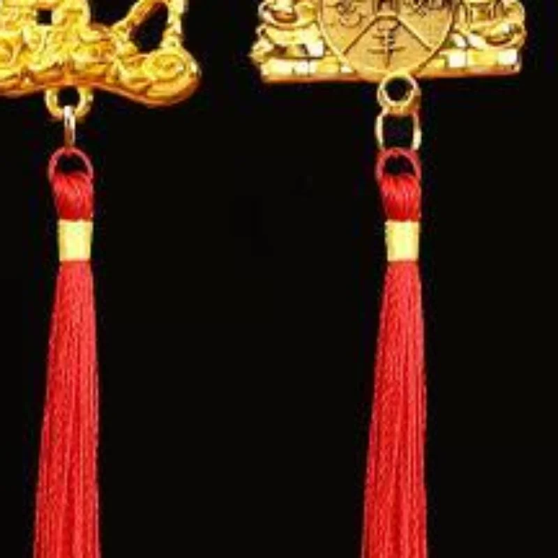 1Pcs Gold Lucky Design Red Tassels Chinese New Year 2027 Goat Hanging Ornaments For Spring Festival Home Wall Decor