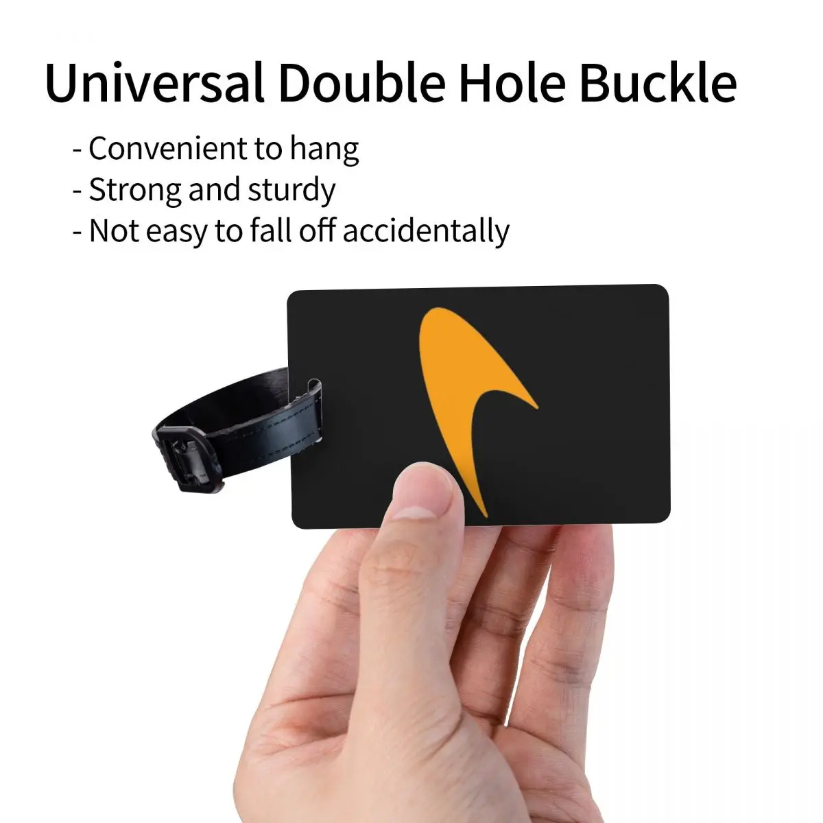 M-McLarens البابايا شعار علامات الأمتعة حقيبة اكسسوارات السفر لطيف الأمتعة الصعود علامة التسمية حامل معرف اسم العنوان #3